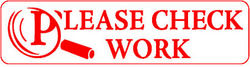 Please Check Work Teacher Stamp