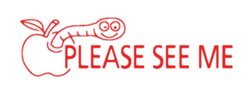 Please See Me Teacher Stamp
