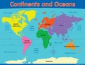 World Map Educational Chart