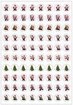 Christmas Santas Dynamic Glitz Kids Stickers