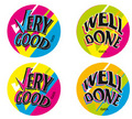 Very Good/Well Done Fluoro Kids Stickers