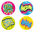 Super/Awesome Fluoro Kids Stickers