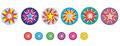 Stars (36) and Mini Stars (144) Foil Stickers