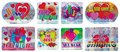 Hearts Laser Stickers