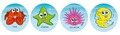 Reef Creatures Merit Stickers