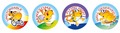 Active Guinea Pigs Merit Stickers