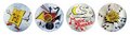 Music Metallic Stickers