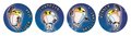 Spaceman Metallic Stickers