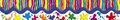 Paint Splashes and Stripes Pop Apart Border
