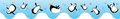 Penguins Scalloped Border