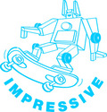 Impressive Robot Merit Stamp