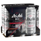 ASAHI SUPER DRY 6 PACK x 500ML CANS