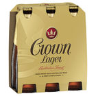 CROWN LAGER 6 PACK STUBBIES.