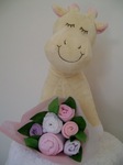 Baby clothing Bouquet and Giraffe Pink