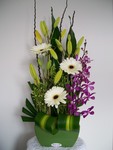 Large Mordern Flower Arrangement in Ceramic Pot
