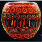 Lamp electric 30cm Red