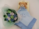 Baby socks Posy and Blankie Blue