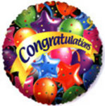 Congratulations foil balloon