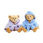 Mateo - Bear in Lilac Bathrobe