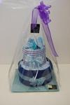 2 Tier Nappy Cake for Baby Boy