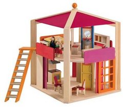 Casa Rosa Doll's House with Furniture