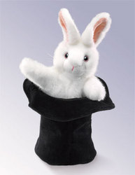 Rabbit in the Hat Hand Puppet