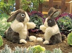 Dutch rabbit puppet large