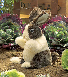 Dutch rabbit puppet small