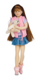 Olivia Hope and dog Sniff