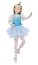 Karina Grace in Blue and Silver Ballet Outfit