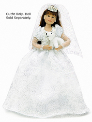 Bride outfit. Doll sold separately
