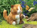 Orange Tabby Kitten Hand Puppet