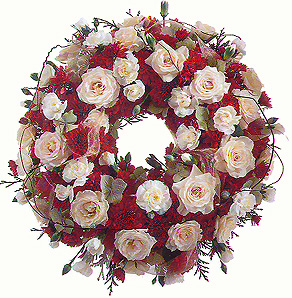 MIXED FLORAL WREATH