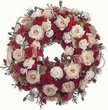MIXED FLORAL WREATH