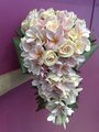 Rose and Frangipani Trailing Bouquet