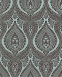Portabello Choc-Turquoise