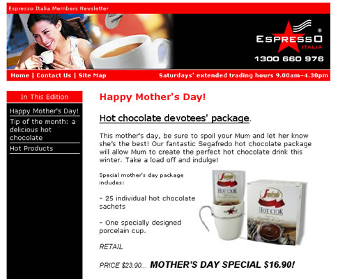 Espresso Italia Newsletter