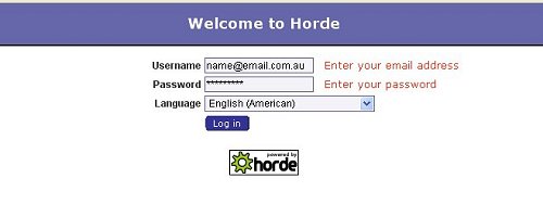 Web Mail Step 2 - Web Site