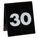 Table Number Set - White on Black