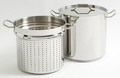 HOST S/Steel 21 Ltr Steamer set - Depth 340mm - 2 handles and lid