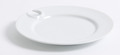 Party Plate - 220mm - with glass ring - Classic White - 12 per box