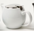 White Fuji Teapot - S/S lid and strainer - 500ml