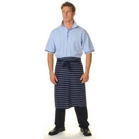 'DNC' P/V Pinstripe � Apron - No Pocket