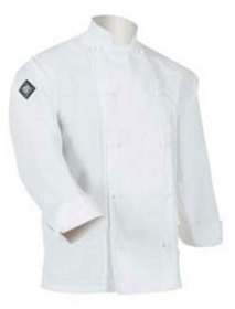Light Weight White Classic Chef Jacket - Poly/Cotton