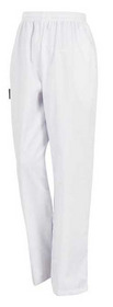 White Drawstring Pants - Poly/Cotton