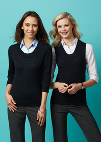 'Biz Collection' Ladies 80/20 Scoop Neck Pullover