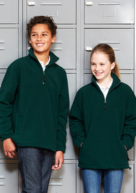 'Biz Collection' Kids ½ Zip Poly Fleece Top