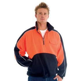 'DNC' HiVis Two Tone � Zip Hi-Neck Panel Windcheater