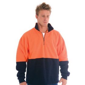 'DNC' HiVis Two Tone 1/2 Zip Polar Fleece