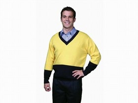 'DNC' HiVis Two Tone V-Neck Pullover Jumper